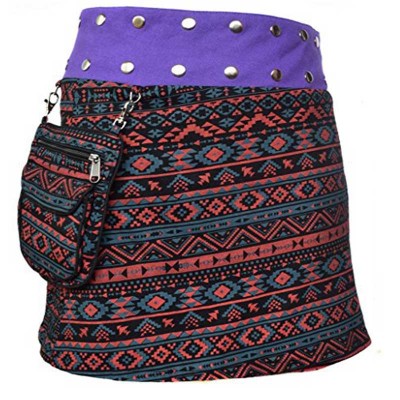 Hippie Purple Cotton Skirt