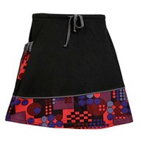 Hippie Black Cotton Skirt